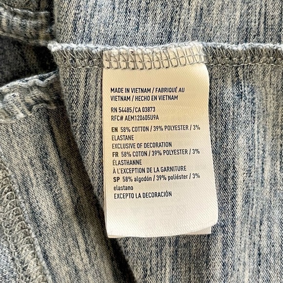 AMERICAN EAGLE OUTFITTERS, MENS SHORT SLEEVE POLO SHIRT IN HEATHER BLUE. SIZE M - Picture 5 of 5